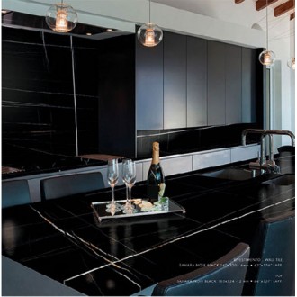 Πλακακια - Κουζίνας - SAHARA BLACK Rettif: Γυαλιστερά Lux Δαπέδου &Τοίχου 60x60cm |Πρέβεζα - Άρτα - Φιλιππιάδα - Ιωάννινα